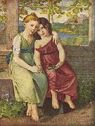 Gottlieb Schick Portrat der Adelheid und Gabriele von Humboldt oil painting artist